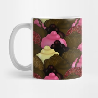 Never Too Much Chocolate - Valentines Day Candy Pattern Mug